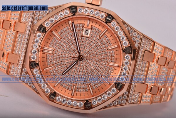 Audemars Piguet Royal Oak Chronograph 41MM Watch 1:1 Replica Rose Gold 15400OR.OO.1220OR.02fdc (EF)